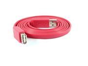 USB 2.0 Type A Male to Female M F Extension Cable Flat Cord Red 1.5M 4.9Ft