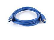 1.8m 6ft Extension USB 3.0 Type A to Type B m m Data Cable Cord Blue