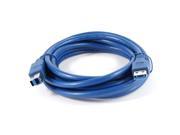 3 Meter Blue USB 3.0 Type A to Type B Male m m Data Sync Charging Power Cable