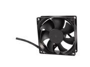 12V 0.30A 2 Pin Connector DC Brushless Computer CPU Cooling Fan Black 80mmx25mm