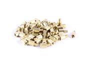 50 Pcs PC Case PCB Motherboard Brass Standoff Hexagonal Spacer M3 6 4mm
