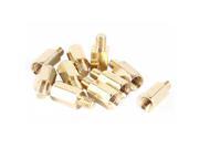 10 Pcs PC PCB Motherboard Brass Standoff Hexagonal Spacer M3 8 4mm