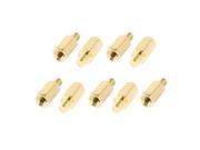 9 Pcs PC PCB Motherboard Brass Standoff Hexagonal Spacer M3 8 4mm
