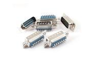 6 Pcs DB15 DB 15 2 Row 15 pin Male Solder Type Connector VGA Cable Adapter