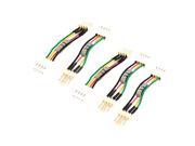 5 Pcs PC PWM Fan Speed Noise Reduce 4 Pins 4Wires Resistor Cable