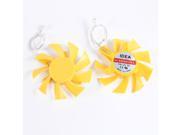 2 Pcs 75mm 2 Pins 12VDC Yellow VGA Video Card Cooling Fan Cooler for PC Computer