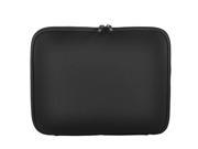 15 Neoprene Protective Notebook Laptop Sleeve Bag w Dual Zipper Black
