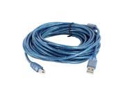 10M High Speed Printer USB 2.0 Type A B A Male to B Male Cable Blue
