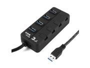 4 Ports USB 3.0 External HUB Adater for PC Laptop HDD MP3 Mouse Super Speed