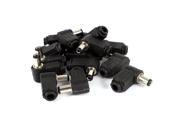 15 Pieces Right Angle 5.5mmx2.1mm Male Plug to DC Power Cable Connector Adapter