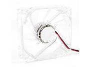 DC 12V 4Pin 4 Blue LED PC Computer Case CPU Cooler Cooling Fan Clear 80x25mm