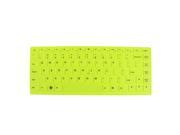 290mm x 112mm Green Silicone Dustproof Film Keypad Keyboard Skin for Lenovo 14