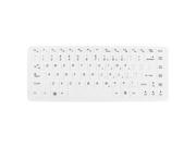 White Flexible Silicone Notebook Keyboard Skin Cover Guard Film for Lenovo 14