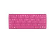 31cm x 12cm Silicone Notebook Keyboard Film Skin Cover Fuchsia for Acer 14