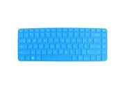 Unique Bargains 312mm x 112mm Silicone Notebook Keyboard Film Skin Cover Blue for HP Compaq 14