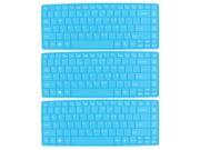 3 Pcs Blue Soft Silicone Laptop Keyboard Skin Cover Protector Film for ACER 14