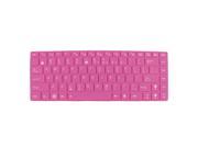 Unique Bargains 305mm x 113mm Silicone Notebook Keyboard Film Skin Cover Fuchsia for Asus 14