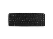312mm x 112mm Silicone Notebook Keyboard Film Skin Cover Black for HP Compaq 14
