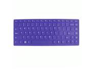 Unique Bargains 290mm x 112mm Purple Silicone Film Keypad Keyboard Skin for Lenovo 14