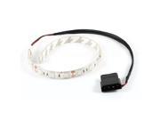 PC Case 12VDC Green 18 5050 SMD LED Flexible Lamp Strip IDE 4 Pin Connector