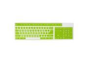 Desktop Green Clear Soft Rubber 44.5cm x 13.5cm Keyboard Protector Skin Cover