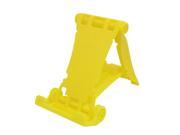 Desk Yellow Hard Plastic Foldable Holder Stand for Smart Phone