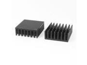 3pcs 28x11x28mm Black Square Aluminium Heatsink Cooling Cooler Fin