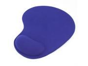 Dark Blue Silicone Gel Wrist Comfort Rest Mouse Pad Mat for Laptop Desktop