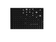 White Snowflake Pattern Black 3D Sticker Decal Cover for 14 Laptop PC