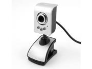 Video Chat 1.3M Pixels 3 LED USB Clip Web Cam Camera w Microphone for Laptop PC