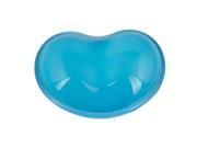 Heart Shape Gel Wrist Rest Keyboard Soft Mouse Support Pad Clear Blue