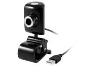 Black Plastic Housing USB 2.0 Clip Web Camera Webcam for Laptop Desktop PC