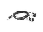 1.15M Cable 3.5mm Black Plug In Ear Earphone for MP3 Mobile Phone