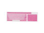 Pink Clear Silicone Keyboard Film Guard Protector for Desktop PC