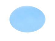 Pale Blue Round Silicone Mouse Pad Mat for Notebook PC Computer