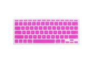 Unique Bargains Pink Notebook Keyboard Skin Film Cover Shield for Apple MacBook Air 11.6
