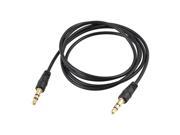 Black 3.5mm Male to Male M M Jack Stereo Audio Cable 40.9 for iPhone iPod PC