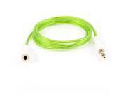 41.7 1.06M 3.5mm M F Audio Aux Cable Cord Green for Smartphone Mp3 Mp4 PC