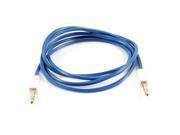 PC MP3 Adapter M M 3.5mm to 3.5mm Square Audio Extension Cable 3.3ft Blue