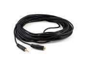 Black 3.5mm Stereo Audio Jack Male to Female M F Extension Cable Cord 8.9M