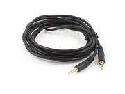 9.5Ft Black Flexible 3.5mm Jack Audio Lead Extension Cable M M Male to Male