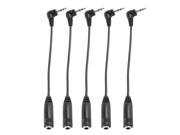 5 Pcs 2.5mm Plug to 3.5mm Jack M F Audio Headphone Adapter Cable 5