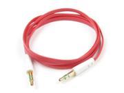 Red 3.5mm Male to 3.5mm Male Plug Adapter Square Audio Extension Cable 41.3