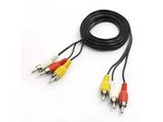 AV Adapter Cable 3RCA to 3RCA M M 1.55M 5.1Ft for DVD Player