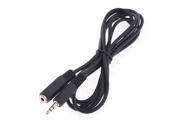3.5mm Female to Male Adapter AV Extension Cable Cord Black 1.8m