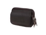 Dark Brown Zip Up Digital Camera Container Belt Bag Waist Pack