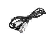 Black 3Pin XLR Male to Female Microphone Mic Audio Extension Cable 2M Long
