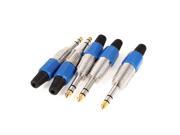 5 Pieces 6.35mm 1 4 Stereo Male Plug Connector Plastic End Adapter Replacement