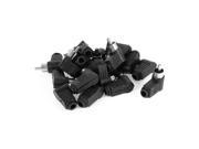 20 Pcs Right Angle RCA Male Plug to 6mm Hole Audio Cable Adapter Audio Connector