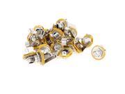 20 Pcs 1 4 6.35mm Mono Panel Chassis Mounted Jack Audio Female Connector
